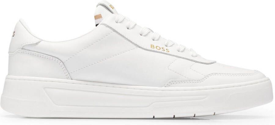 Hugo Boss Witte Tennisschoenen Mannen Lichtgewicht Comfort White Heren