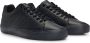 Hugo Boss Zwarte Leren Sneakers Aiden Black Heren - Thumbnail 1