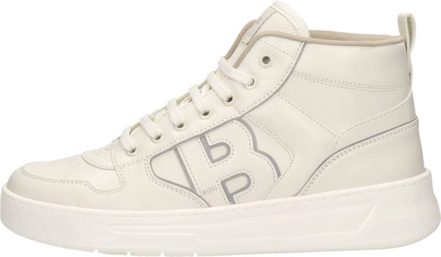 Boss High top sneakers met labeldetail in metallic model 'Baltimore'