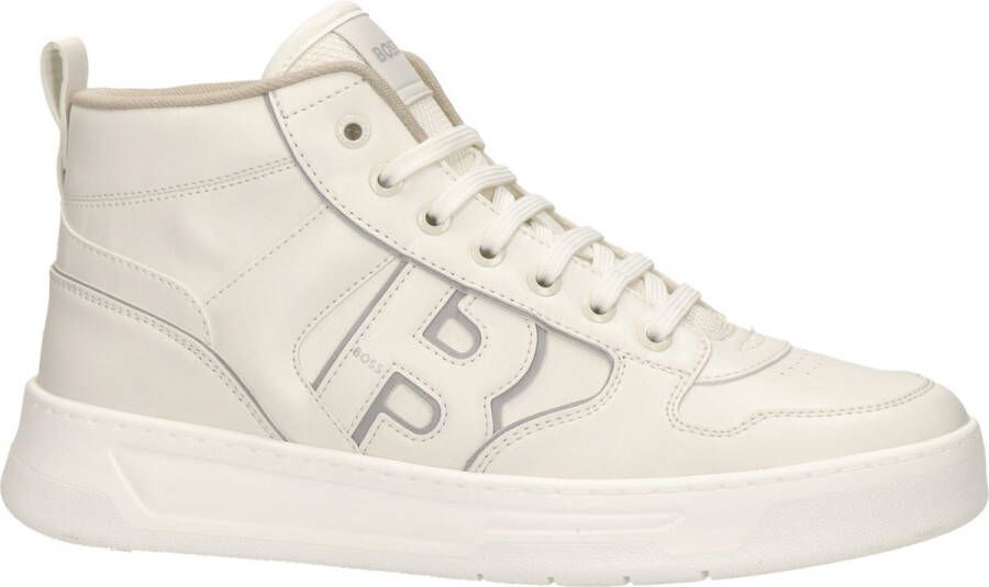 Boss High top sneakers met labeldetail in metallic model 'Baltimore'