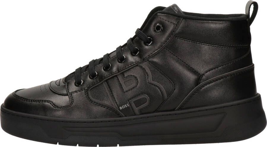 Boss High top sneakers met labeldetail in metallic model 'Baltimore'