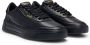 Hugo Boss Minimalistische Leren Sneakers Black Heren - Thumbnail 1