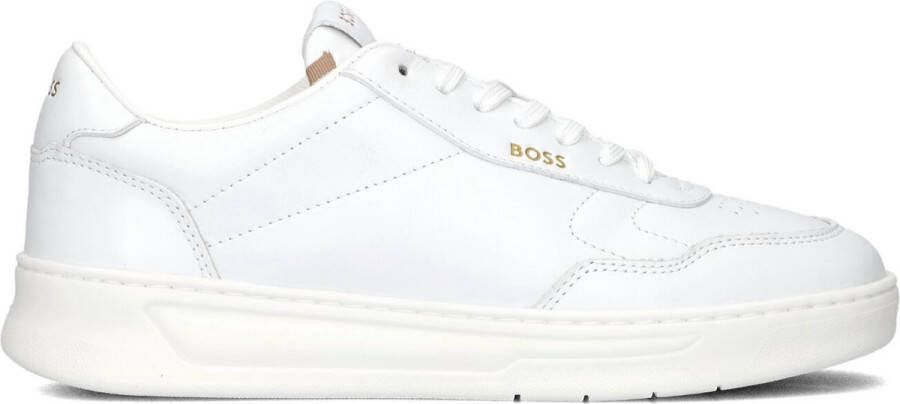 BOSS Baltimore Tenn Lage sneakers Leren Sneaker Dames Wit