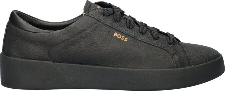 BOSS Belwar_tenn Sneakers Leren Sneaker Heren Zwart