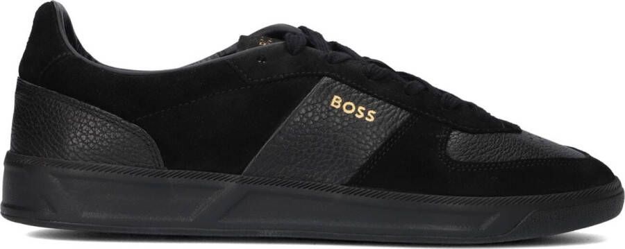 BOSS Brandon_tenn Sneakers Leren Sneaker Heren Zwart