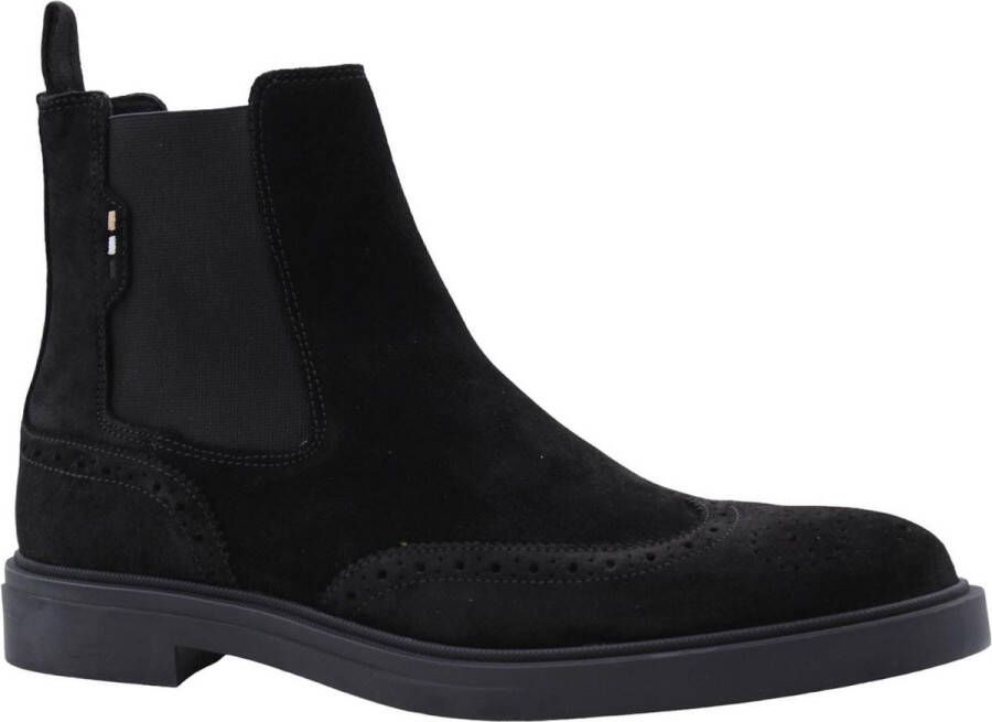 BOSS Chelsea Boots Heren Calev_cheb Maat: 41 Materiaal: Suède Kleur: Zwart