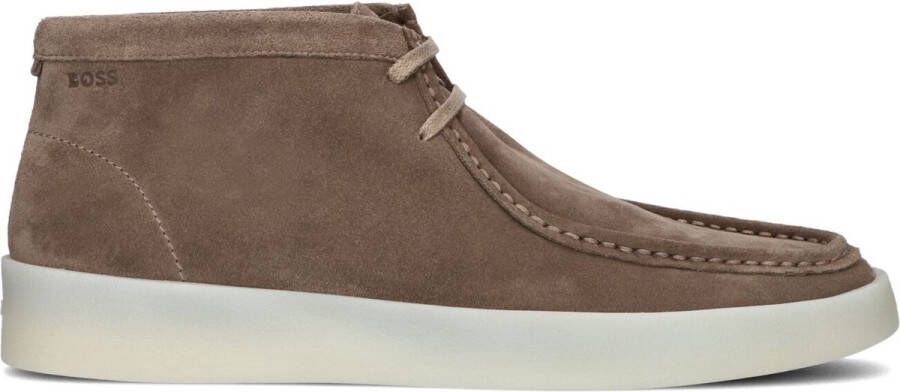 BOSS Lage Sneakers Heren Clay Desb Maat: 40 Materiaal: Leer Kleur: Beige