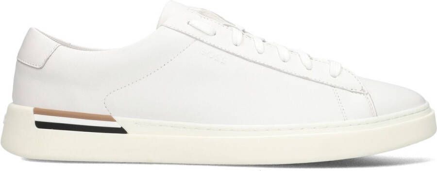 BOSS Lage Sneakers Clint Tenn Maat: 42 Materiaal: Leer Kleur: Wit