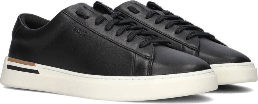 Boss Clint Tenn Lage sneakers Leren Sneaker Zwart