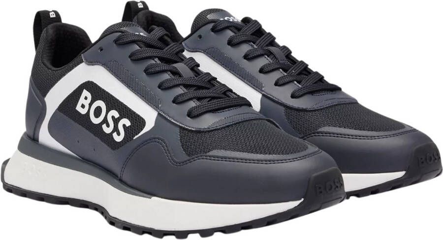 BOSS Heren Lage sneakers Jonah_runn Blauw