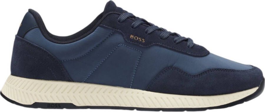 BOSS Heren Sneakers Blauw 50536469 410 Titanium