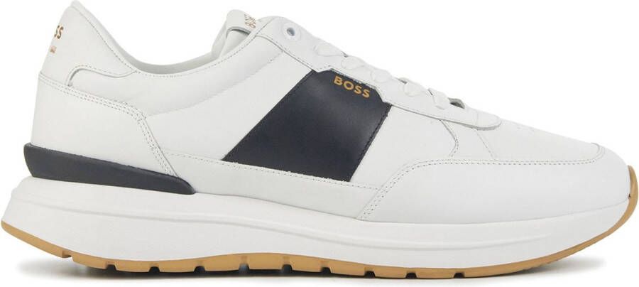 Boss Hugo Sneakers Heren Lage sneakers Herenschoenen Leer Jace Runn Wit zwart