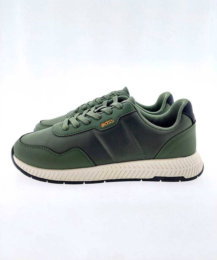 BOSS Hugo Titanium runner sneaker groen