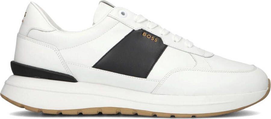 BOSS Jace Runn Sneakers Leer Heren Wit