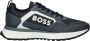 BOSS Lage Sneakers Heren Jonah_runn Maat: 45 Materiaal: Textiel Kleur: Blauw - Thumbnail 1