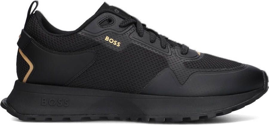 BOSS Lage Sneakers Heren Jonah Runn Maat: 39 Materiaal: Leer Kleur: Zwart