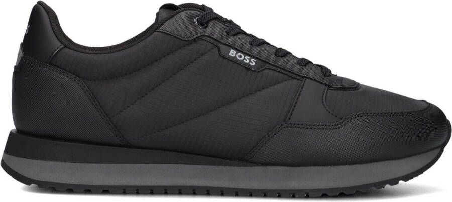 BOSS Kai Runn Sneakers Leer Heren Zwart