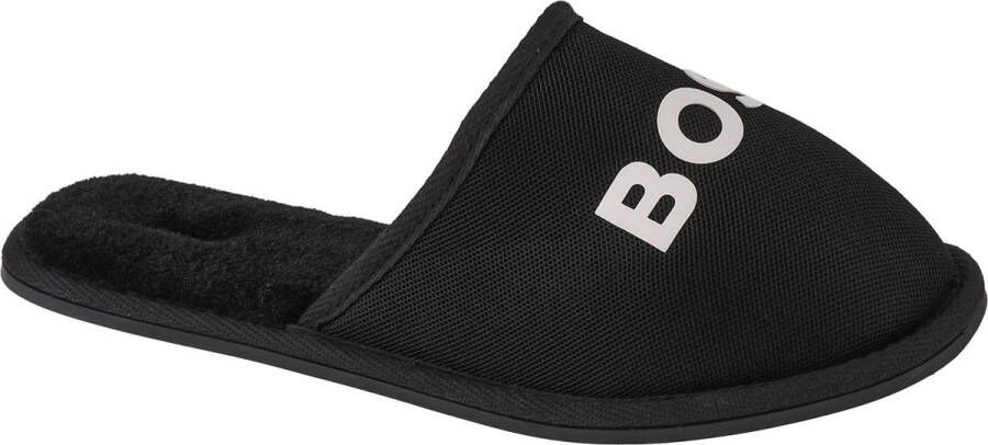 Boss Logo Slippers J29312-09B voor een jongen Zwart Pantoffels