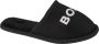 Boss Logo Slippers J29312 09B voor een jongen Zwart Pantoffels - Thumbnail 1