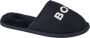 BOSS Logo Slippers J29312-849 voor een Marineblauw Pantoffels - Thumbnail 7