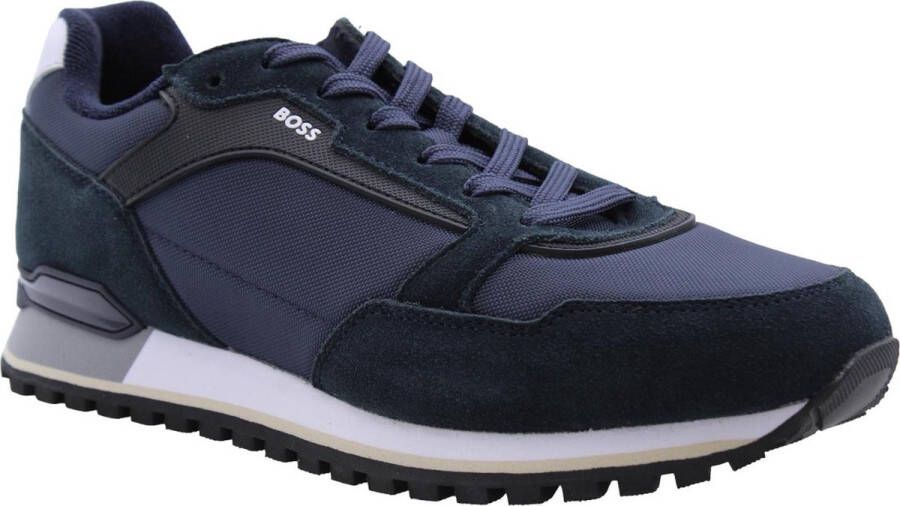 BOSS Lage Sneakers Heren Parkour-l_runn Maat: 41 Materiaal: Textiel Kleur: Blauw