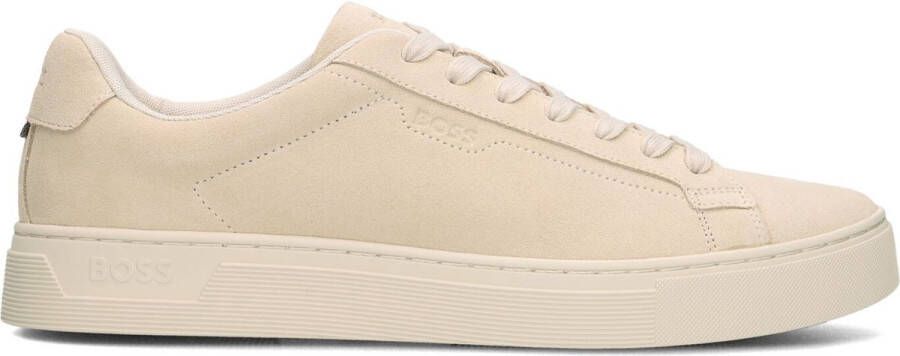 BOSS Lage Sneakers Heren Rhys_tenn Maat: 40 Materiaal: Suède Kleur: Beige