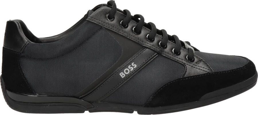 Boss Saturn Low heren sneaker Zwart