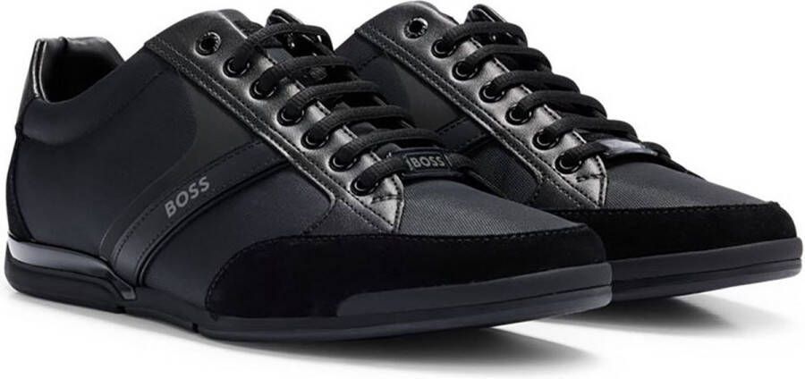 Boss Saturn Low heren sneaker Zwart