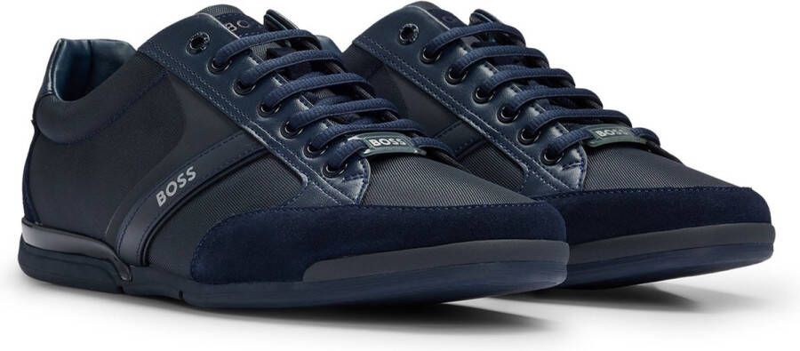 Hugo Boss Lage Sneakers Saturn Lowp Blue Heren