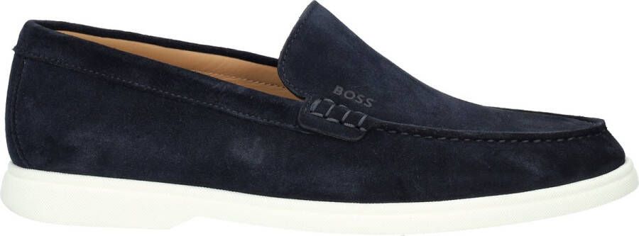 BOSS Sienne_loaf Loafers Instappers Heren Blauw