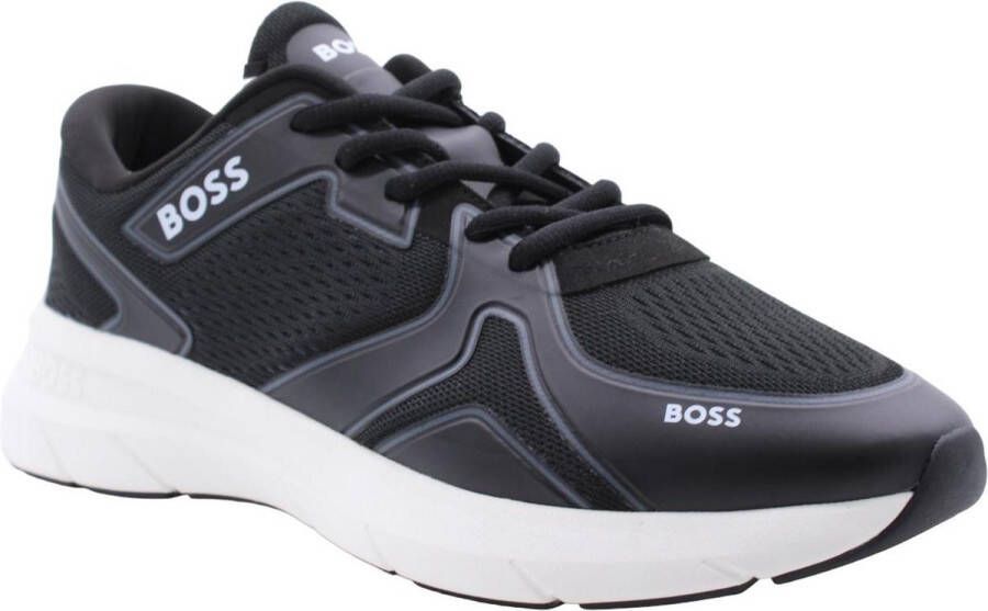 Boss Hugo Sneaker Zwart Mannen Lente Zomer Collectie Leer