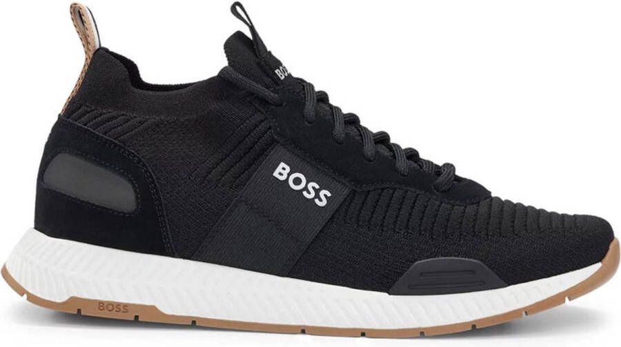 Boss Sneakers met labeldetails model 'Titanium_Runn'