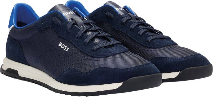 Hugo Boss Blauwe Sneakers Lowp Sdtx Multicolor Heren