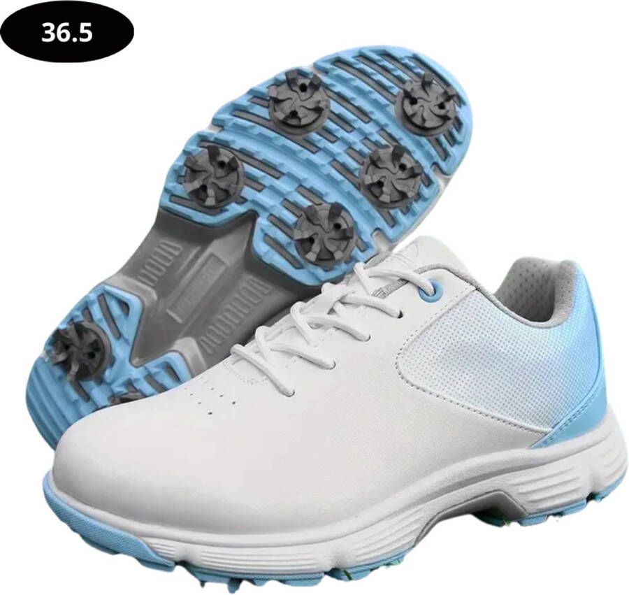 Bovista Golfschoenen Dames- Sneakers Golfkleding Golfschoenen Antislip Waterdicht Golfen Licht Blauw