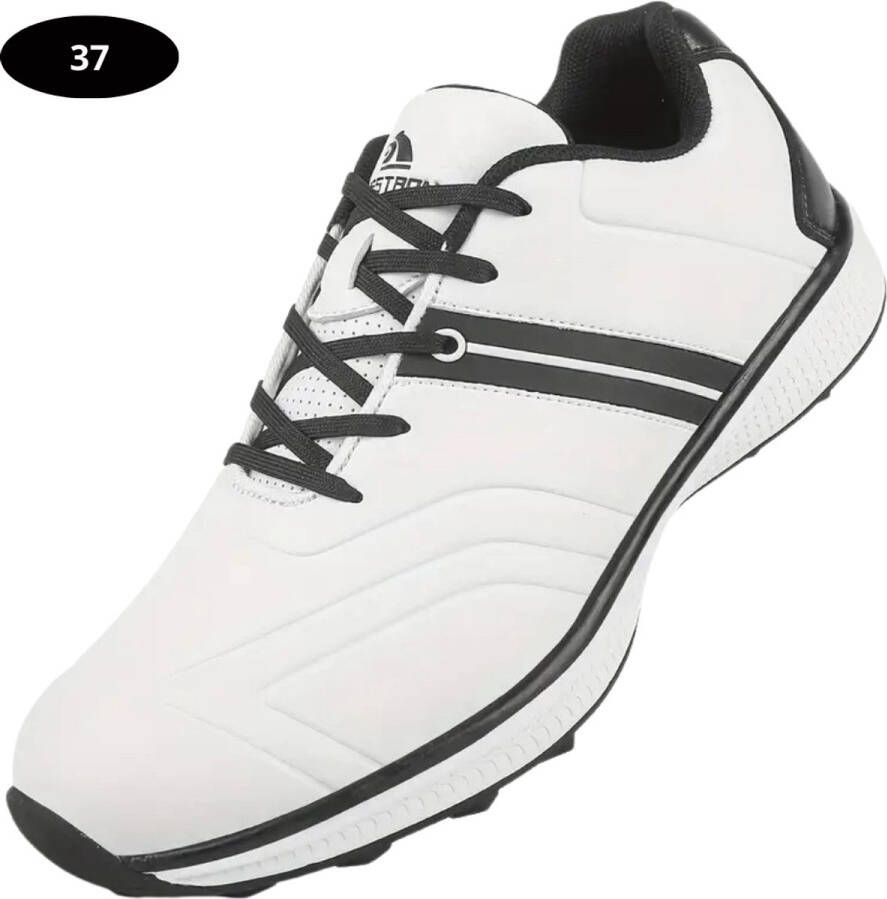 Bovista Golfschoenen Dames- Sneakers Golfkleding Golfschoenen Antislip Waterdicht Golfen Wit & Zwart