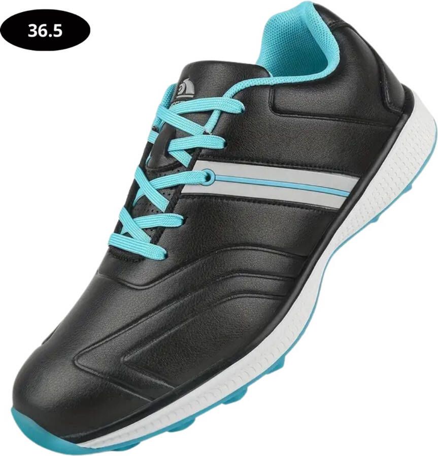 Bovista Golfschoenen Dames- Sneakers Golfkleding Golfschoenen Antislip Waterdicht Golfen Zwart & Blauw