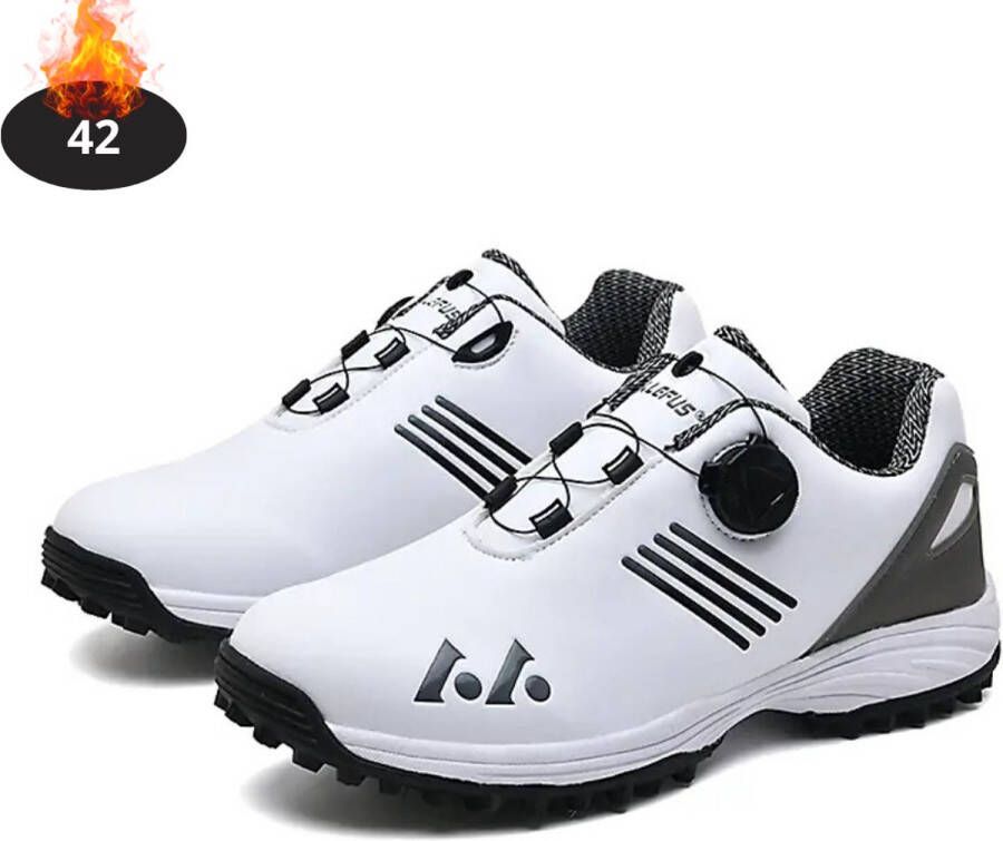 Bovista Golfschoenen Heren Golfkleding Golfschoenen Antislip Waterdicht Golfen Wit