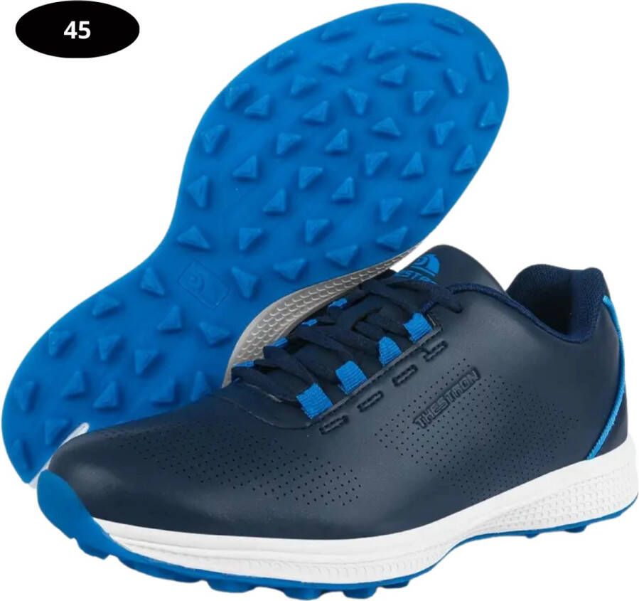 Bovista Golfschoenen Heren Sneakers Golfkleding Golfschoenen Antislip Waterdicht Golfen Blauw