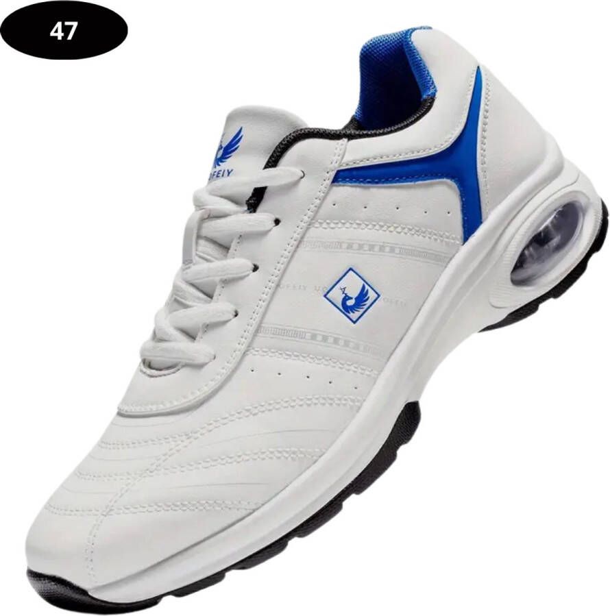 Bovista Golfschoenen Heren Sneakers Golfkleding Golfschoenen Antislip Waterdicht Golfen Wit & Lichtblauw