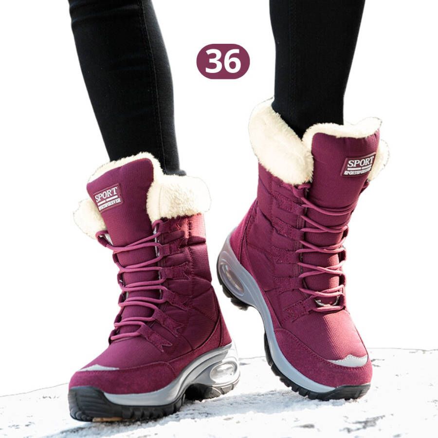 Bovista Sneeuwboots Sneeuwschoenen Snowboots Wintersport Dames Ski Gadgets Rood