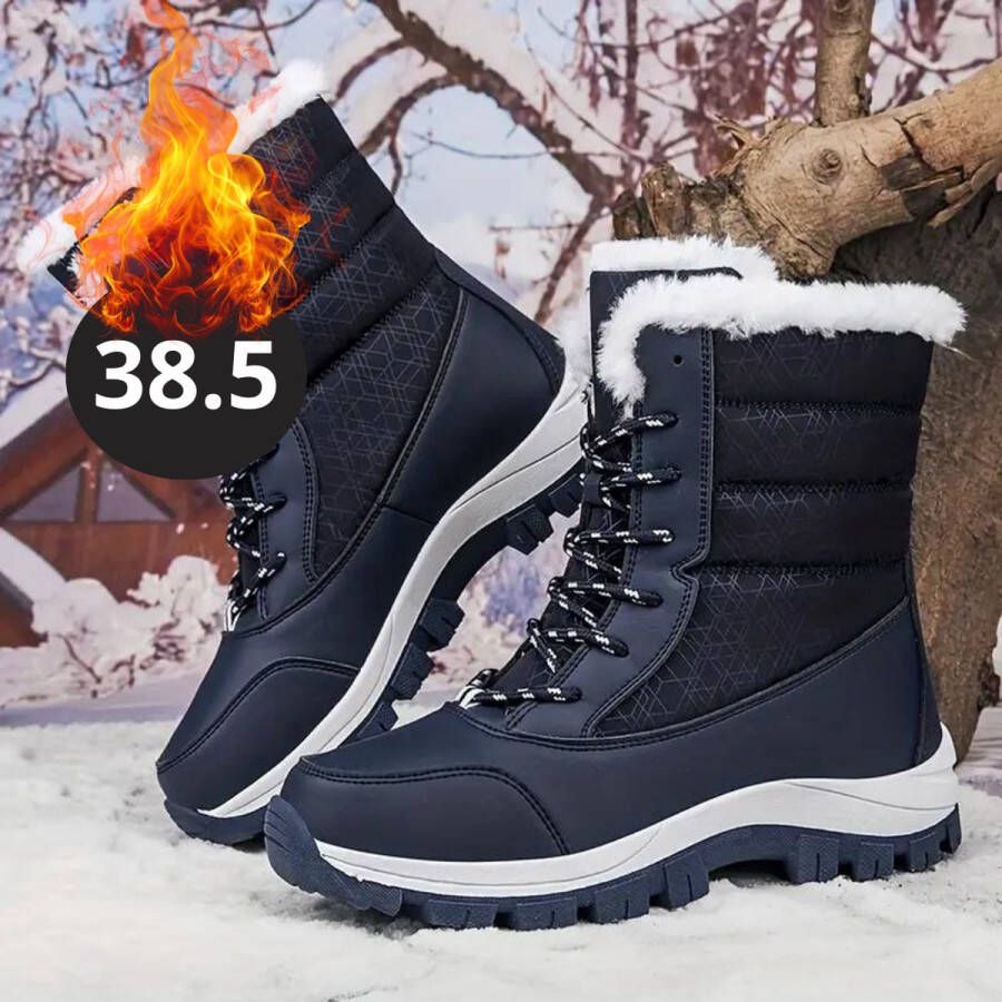 Bovista Snowboots Sneeuwschoenen Sneeuwboots Dames Wintersport Ski Skischoenen Zwart 38.5- Laarzen