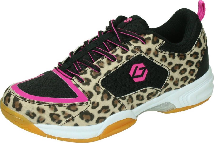 Brabo Tribute Leopard Indoor Junior Sportschoenen Korfbal Brown Black