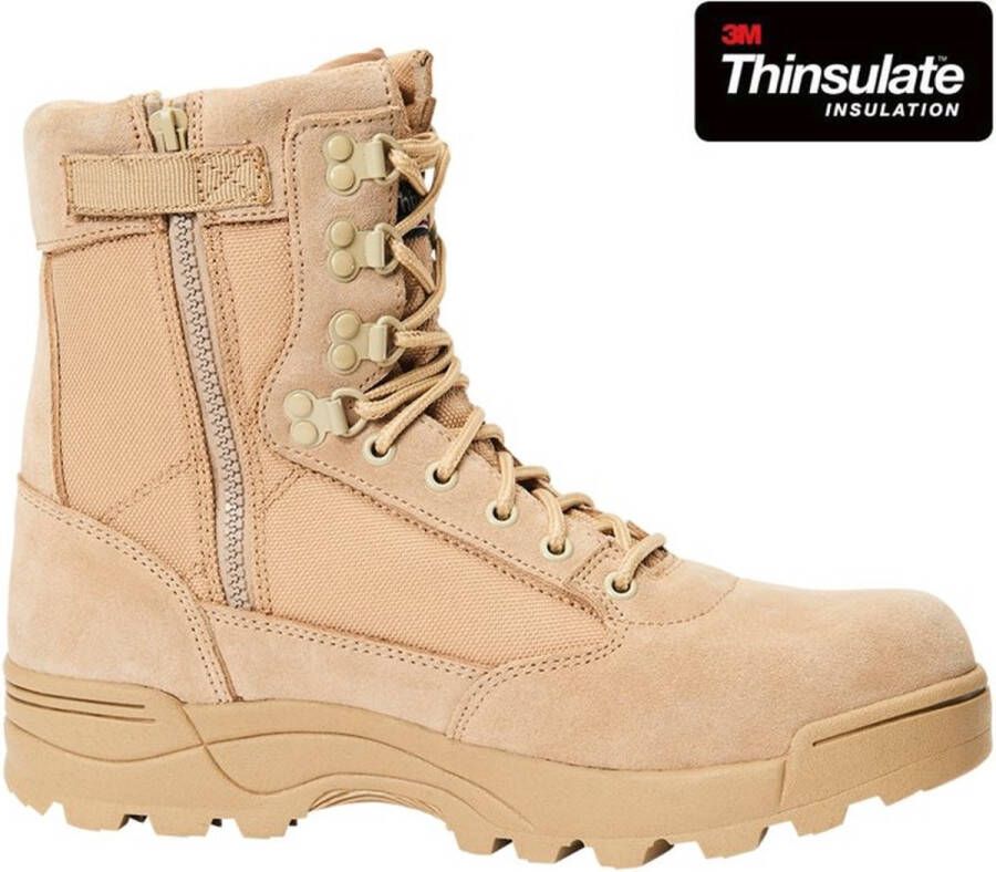 Brandit Tactical Zipper Boots Veterlaars 47 Shoes Creme