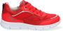 Braqeez 421340-541 Jongens Lage Sneakers Rood Leer Veters - Thumbnail 1