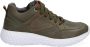 Braqeez 421930-569 Lage Sneakers Groen Nubuck Veters - Thumbnail 1