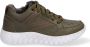 Braqeez 421930-569 Lage Sneakers Groen Nubuck Veters - Thumbnail 1