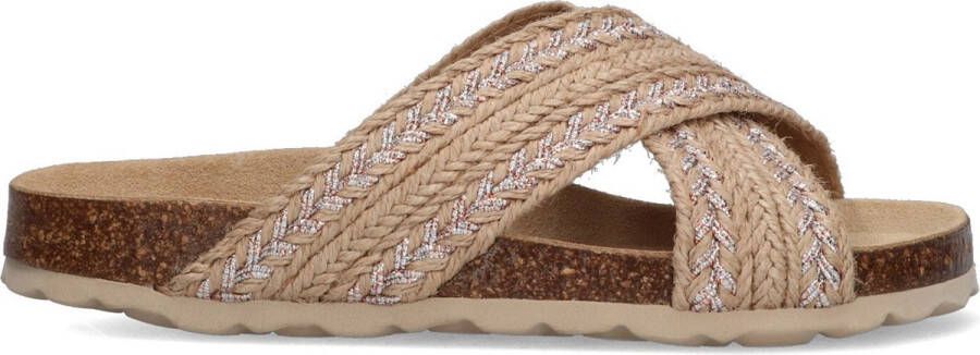 Braqeez 422422-502 Meisjes Slippers Beige Imitatieleer Geen Sluiting - Foto 1