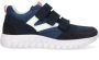 Braqeez 422431-129 Jongens Lage Sneakers Blauw Nubuck Klittenband - Thumbnail 2