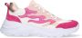 Braqeez 423284-973 Meisjes Lage Sneakers Roze Wit Leer Veters - Thumbnail 2