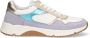 Braqeez 424475-476 Meisjes Lage Sneakers Paars Wit Grijs Leer Veters - Thumbnail 2